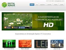 Tablet Screenshot of digitalsignagebrasil.com.br